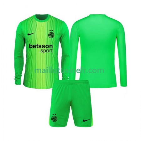 Maillot de Foot Inter Milan Gardien Troisième 2025-26 Manches Longues - Enfant